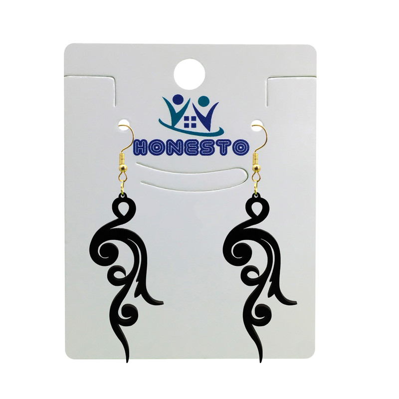 گوشواره زنانه هانستو مدل E2-001 بسته 2 عددی