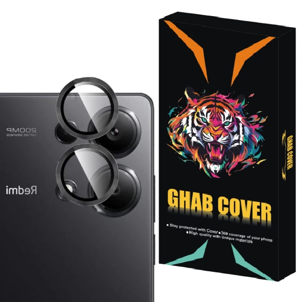 محافظ لنز دوربین قاب کاور مدل رینگی Ring مناسب برای گوشی موبایل شیائومی Redmi Note 13 Pro 4G
