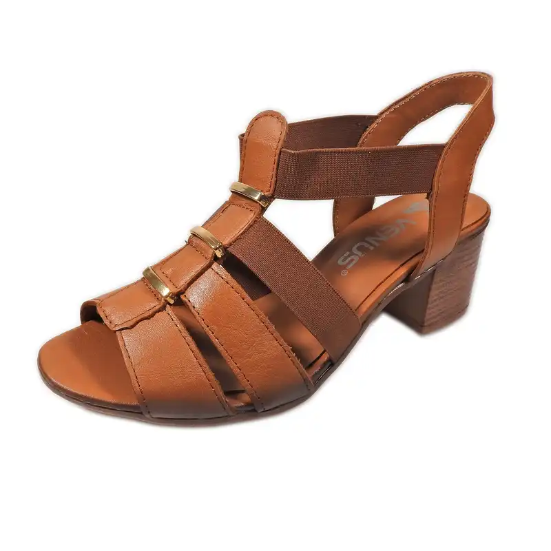 صندل زنانه چرم ونوس مدل  1758 T