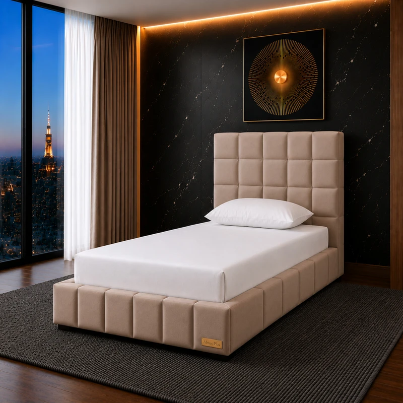 تخت خواب دونفره مدل نازار سایز 120×200 سانتی متر