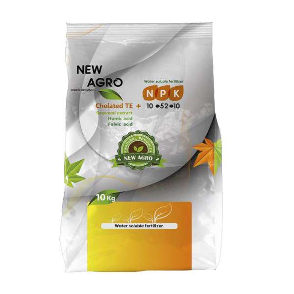 کود کامل نیواگرو مدل NPK 10-52-10 +TE وزن 10 کیلوگرم کود کامل نیواگرو مدل NPK 10-52-10 +TE وزن 10 کیلوگرم