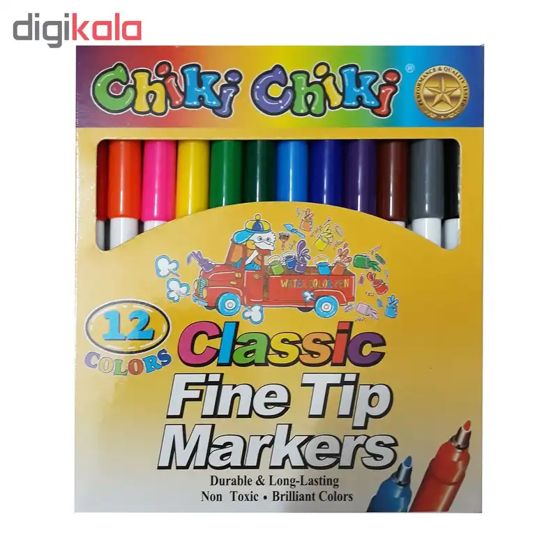 ماژیک 12 رنگ چیکی چیکی کد LA43
