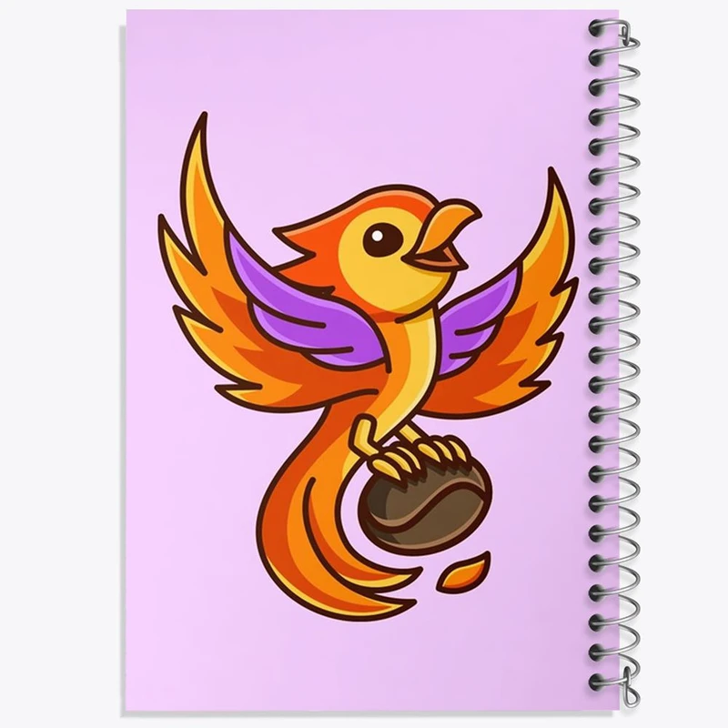 دفتر لیست خرید 50 برگ خندالو طرح حیوانات بامزه ققنوس کد 28371