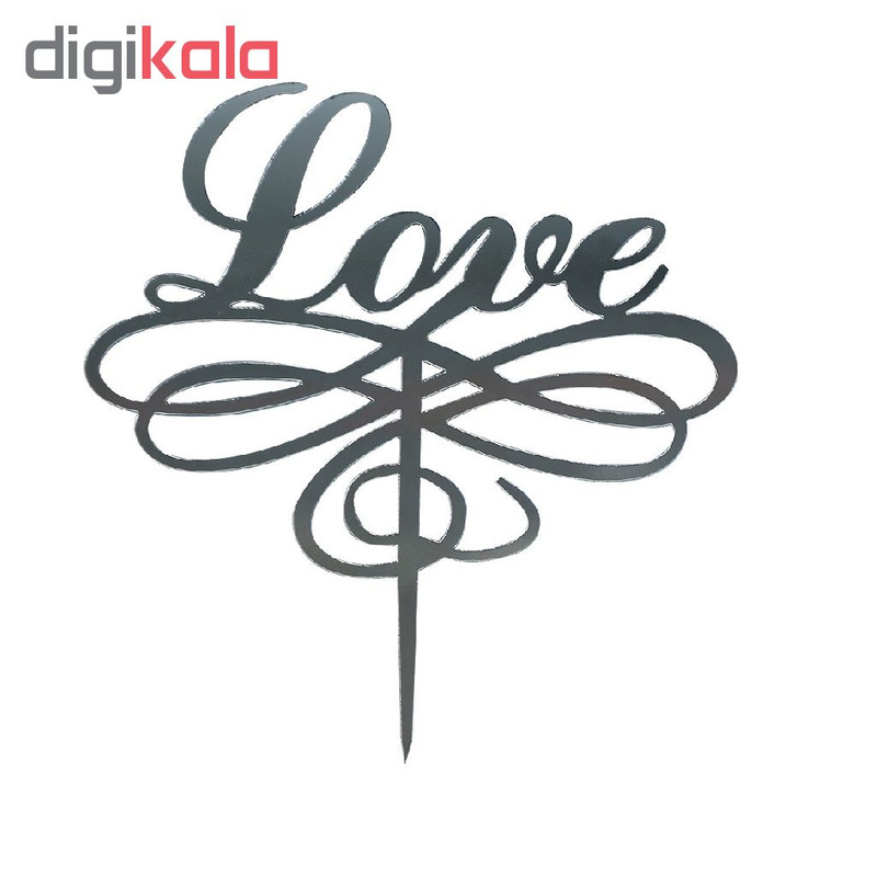 تاپر کیک مدل h2 love