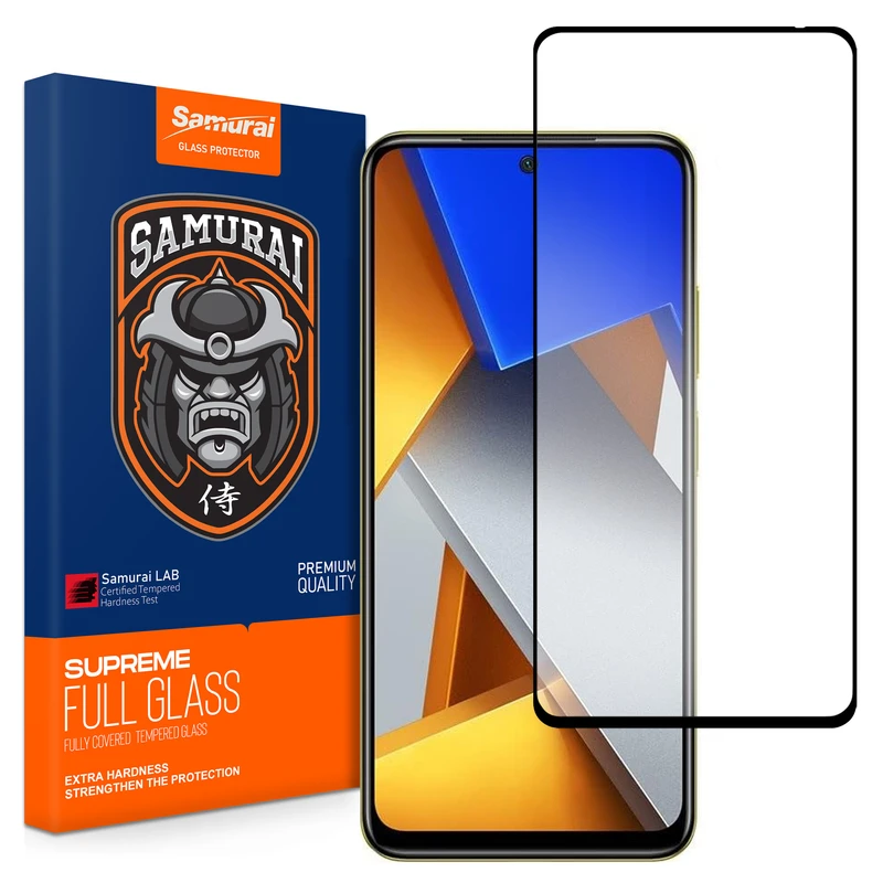 محافظ صفحه نمایش سامورایی مدل ovglass مناسب برای گوشی موبایل شیائومی Redmi Note 12s / Poco M4 Pro 4G