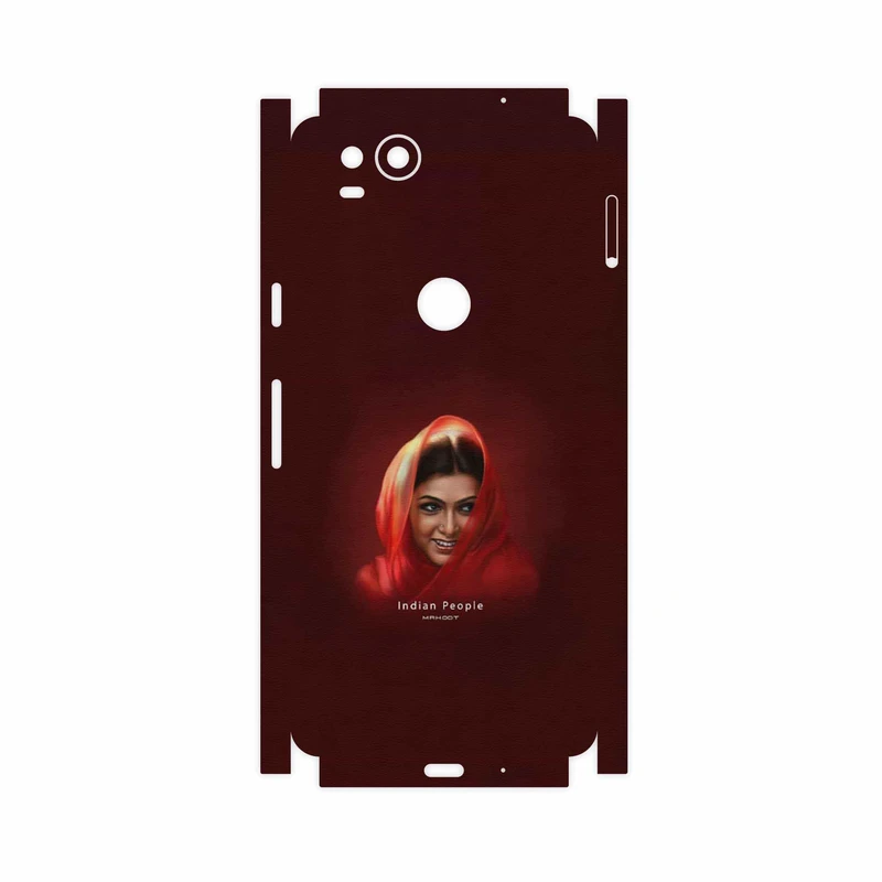 برچسب پوششی ماهوت مدل Portrait of an Indian Woman-FullSkin مناسب برای گوشی موبایل گوگل Pixel 2