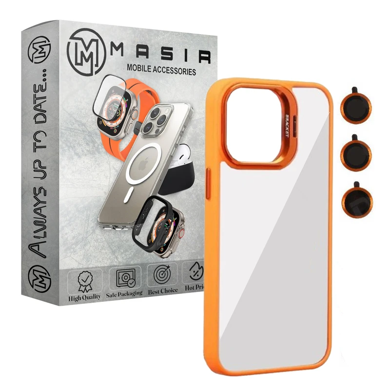 کاور مسیر مدل Bracket Stand مناسب برای گوشی موبایل اپل Iphone 11 Pro Max به همراه محافظ لنز