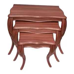 میز عسلی مدل classic n0190 مجموعه سه عددی