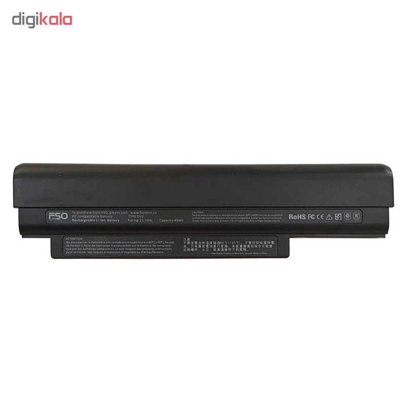 باتری لپ تاپ 6 سلولی مدل PD2 برای لپ تاپ HP Pavilion DV2