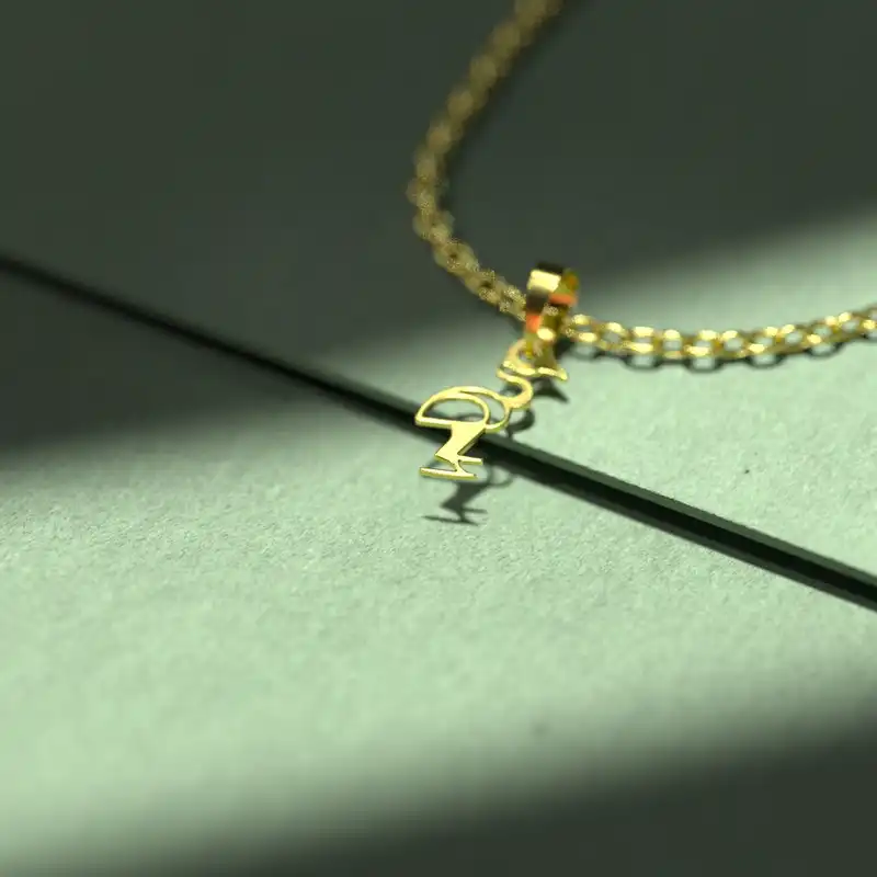 گردنبند طلا 18 عیار زنانه مدوپد مدل فلامینگو کد B3-1-1152