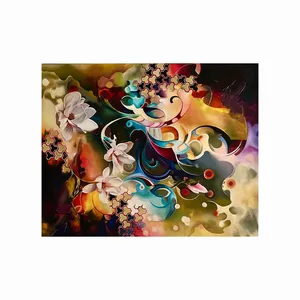 تابلو نقاشی رنگ روغن طرح گل مدل A16