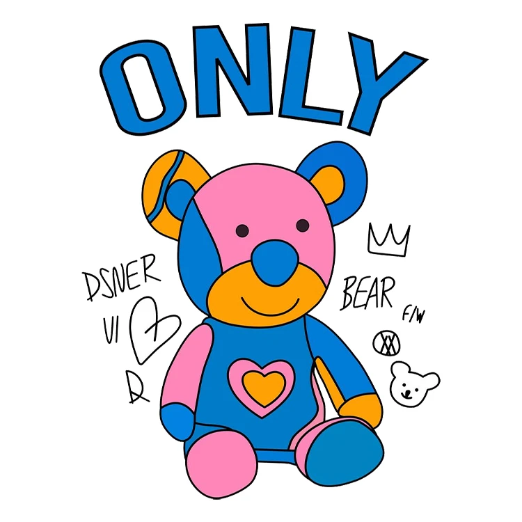 استیکر پارچه و لباس پاد آفرین مدل کارتونی کد S1232