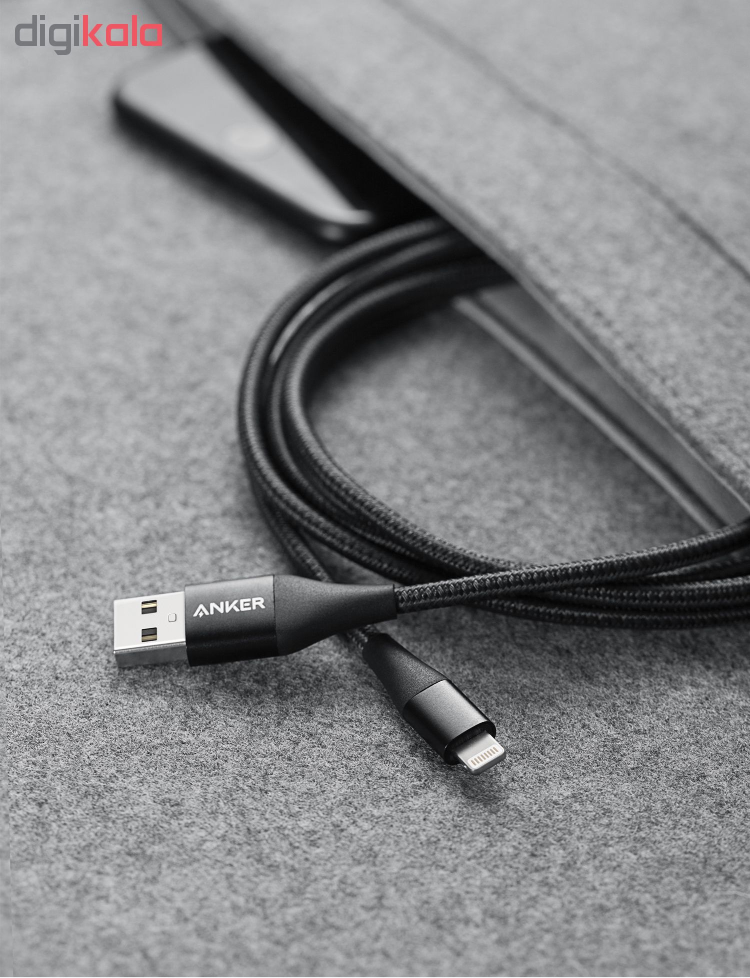 کابل تبدیل USB به لایتنینگ انکر مدل A8453 PowerLine II Plus طول 1.8 متر