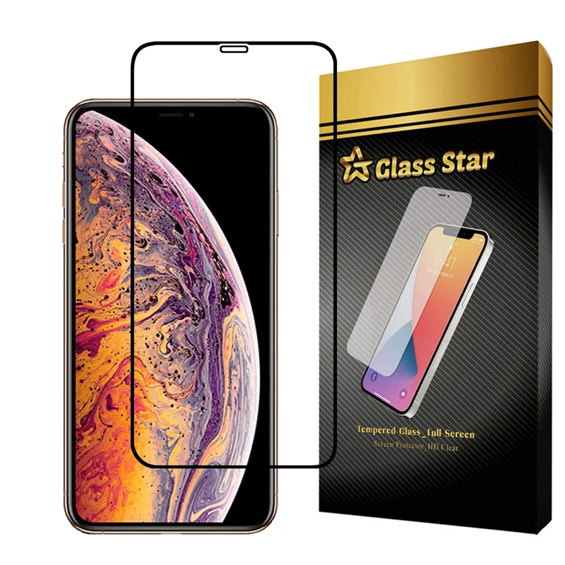 محافظ صفحه نمایش گلس استار مدل  FULPLUSS مناسب برای گوشی موبایل اپل iPhone XS