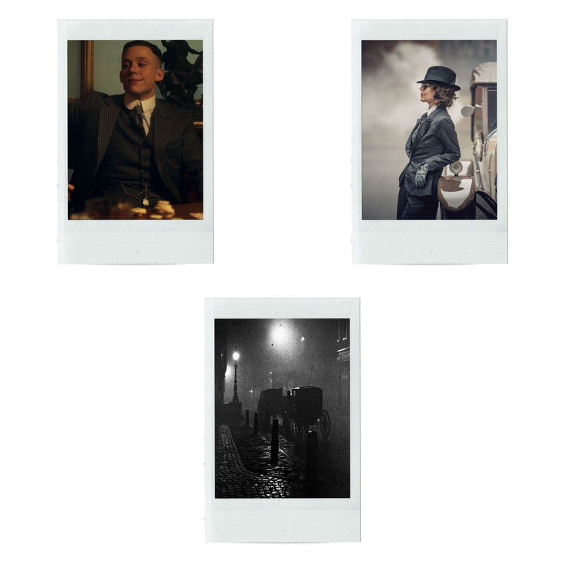 آویز تزیینی طرح پیکی بلایندرز مدل peaky blinders5 مجموعه 9 عددی