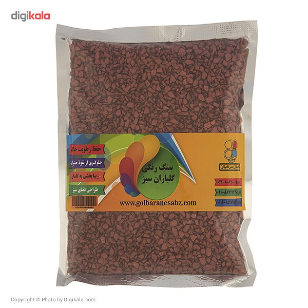 سنگ رنگی متالیک سایز 1 گلباران سبز بسته 500 گرمی سنگ رنگی متالیک سایز 1 گلباران سبز بسته 500 گرمی