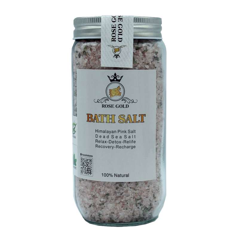 نمک حمام رز گلد مدل MINT & EUCALYPTUS وزن 650 گرم