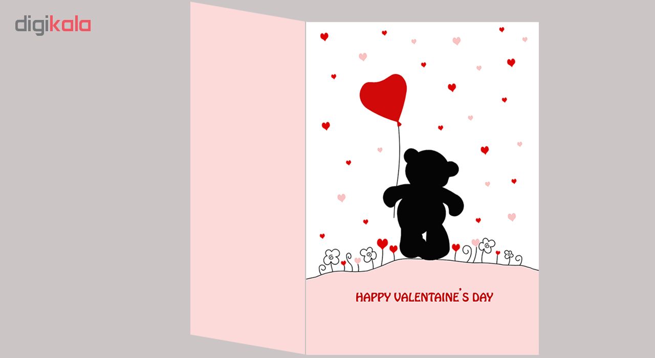 کارت پستال طرح خرس عاشق کد  02BEAR