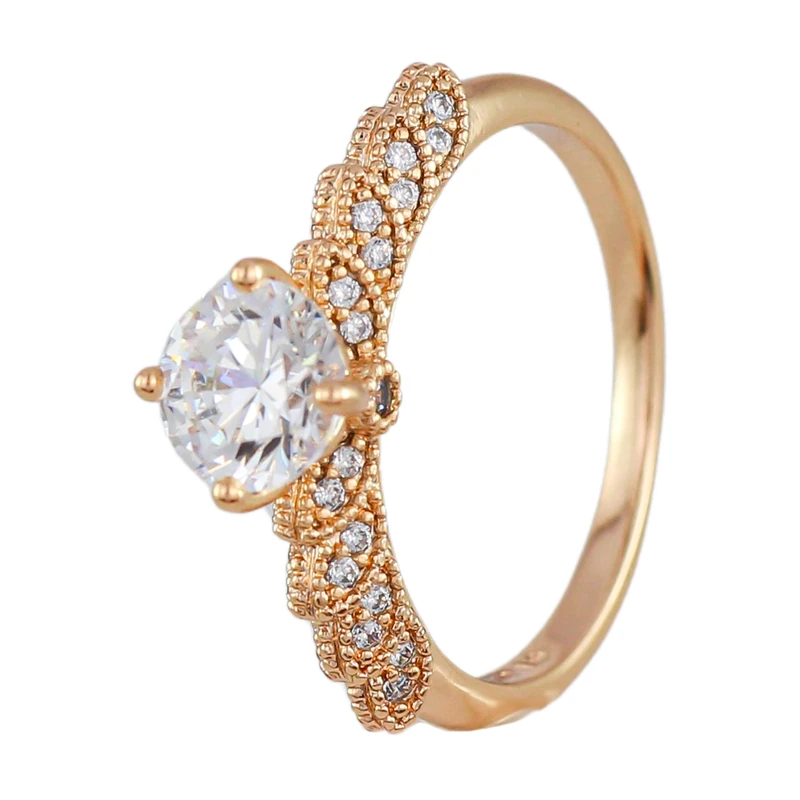 انگشتر زنانه ژوپینگ مدل تک نگین کد AAE589