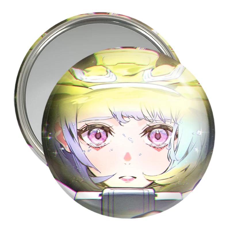 آینه جیبی خندالو مدل لوسی انیمه سایبرپانک کد 23957