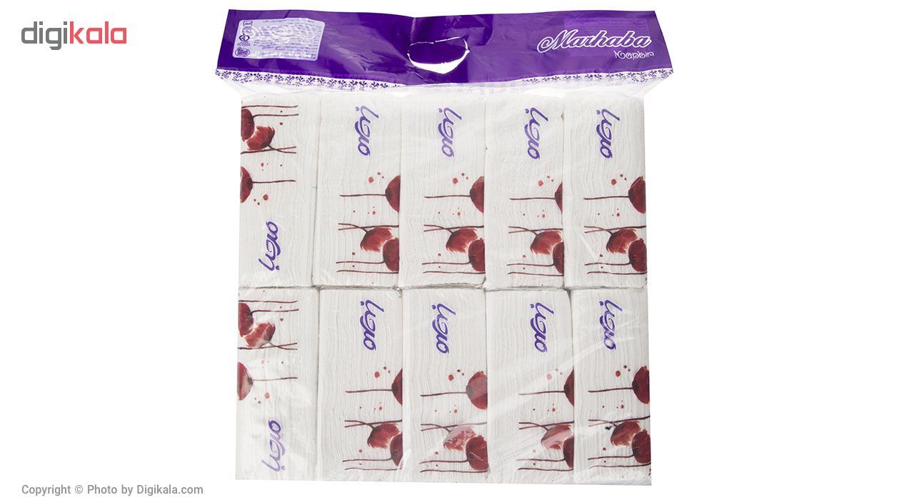 دستمال کاغذی 100 برگ مرحبا مدل White بسته 10 عددی main 1 4