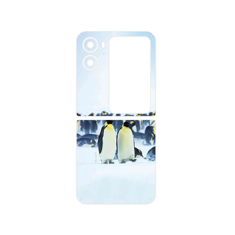 برچسب پوششی ماهوت مدل Penguin مناسب برای گوشی موبایل اپو Find N2 Flip
