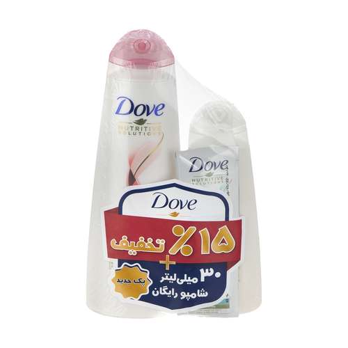 شامپو مو مخصوص موهای رنگ شده داو مدل Colour Protect بسته 2 عددی به همراه 30 میلی لیتر شامپو رایگان