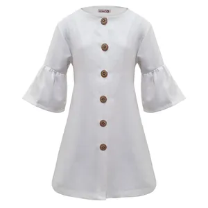 پیراهن دخترانه افراتین کد 0002 رنگ شیری