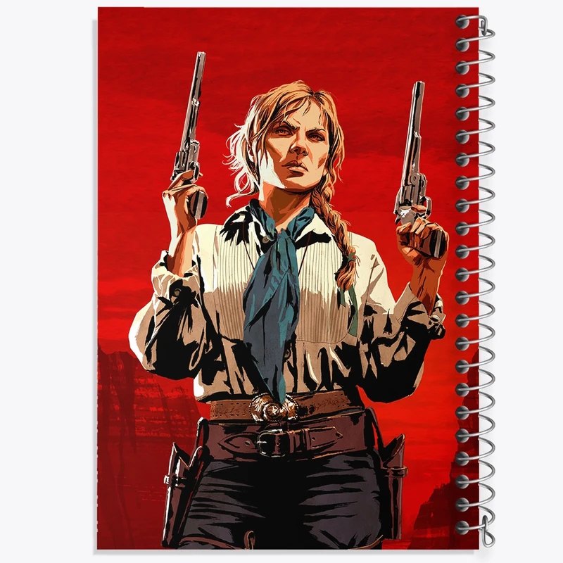 دفتر مشق 100 برگ خندالو طرح بازی رد دد (Read dead) کد F741