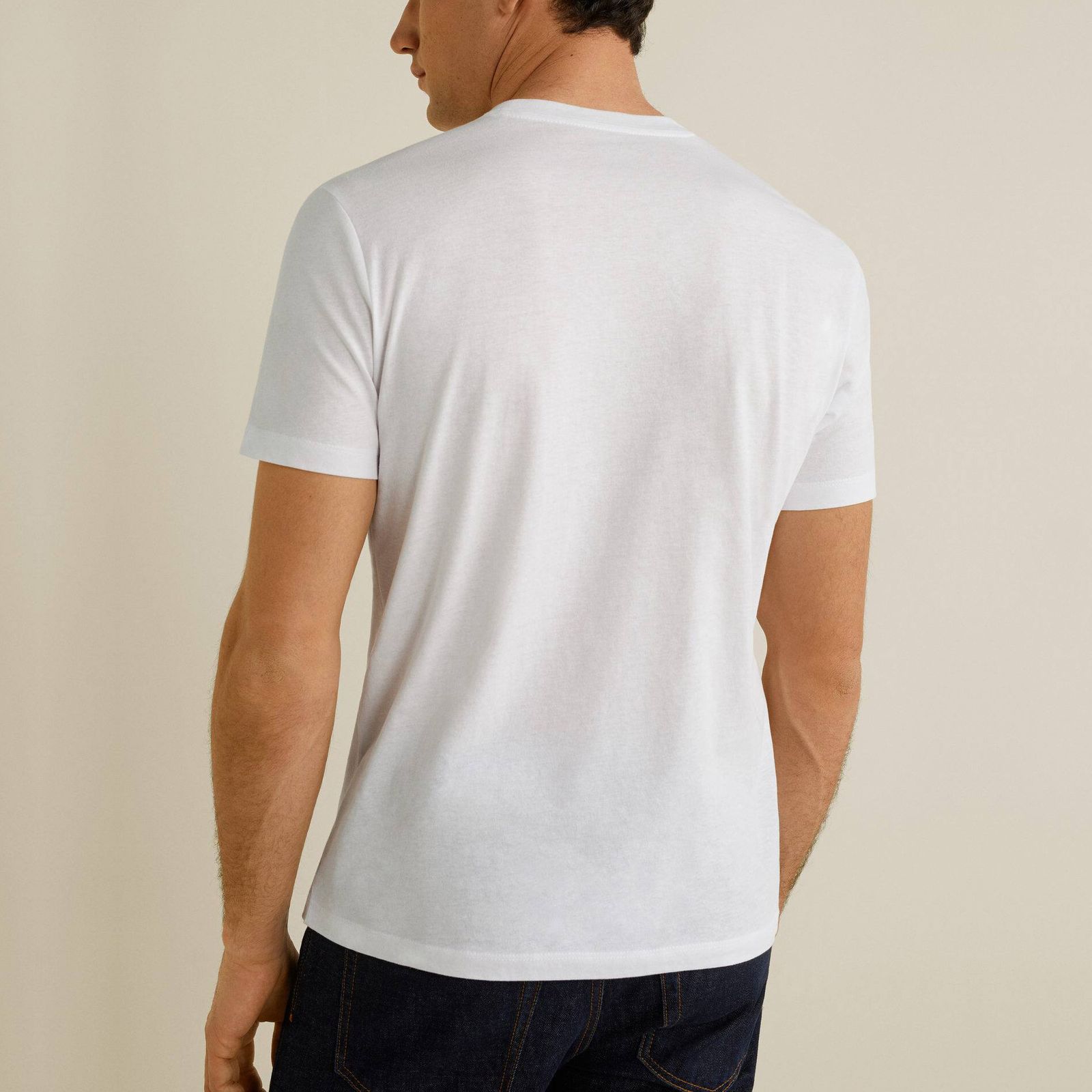تی شرت آستین کوتاه مردانه مانگو مدل WT776CHE -  - 4