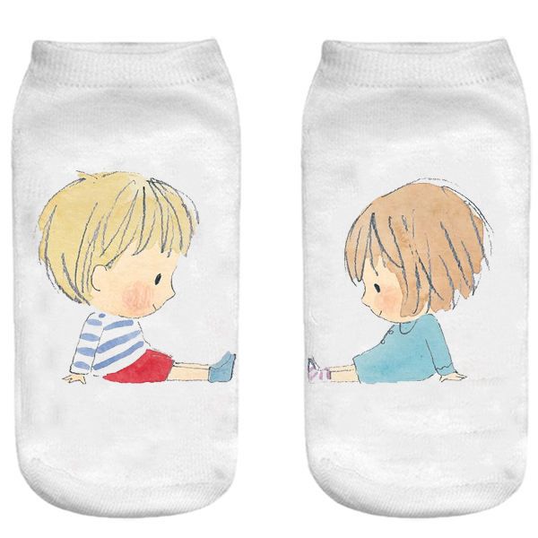 جوراب بچگانه طرح پسر و دختر -  - 1