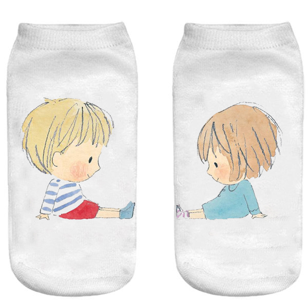 جوراب بچگانه طرح پسر و دختر -  - 2