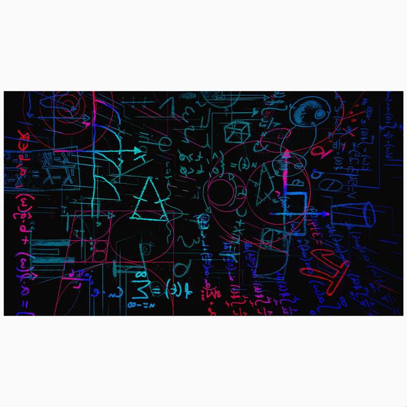 فرش پارچه‌ای طرح ریاضیات و معادلات کد AR3058811