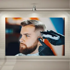 پوستر پارچه ای طرح آرایشگاه مردانه مدل SDP1713