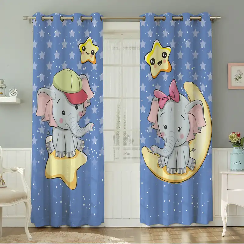 پرده نیروانا طرح کودک مدل مخمل کد 8081 سایز 140×280 سانتی متر