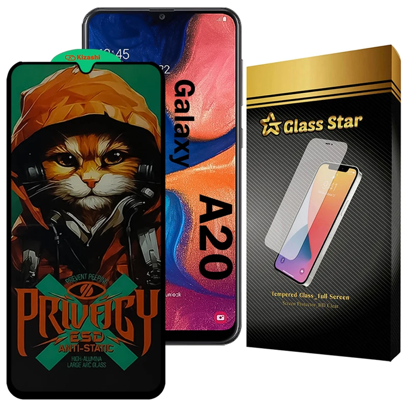 محافظ صفحه نمایش گلس استار مدل CATPRVS مناسب برای گوشی موبایل سامسونگ Galaxy A20