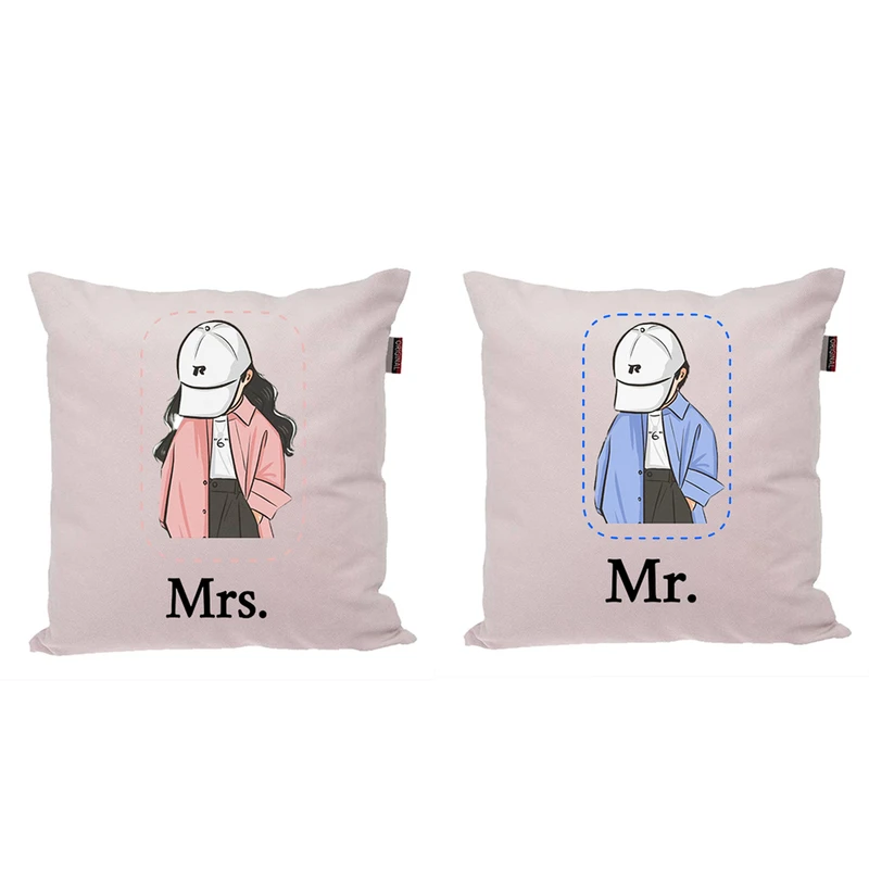 کوسن ناریکو طرح فانتزی مدل ست عاشقانه .Mr. , Mrs کد 05 مجموعه دو عددی