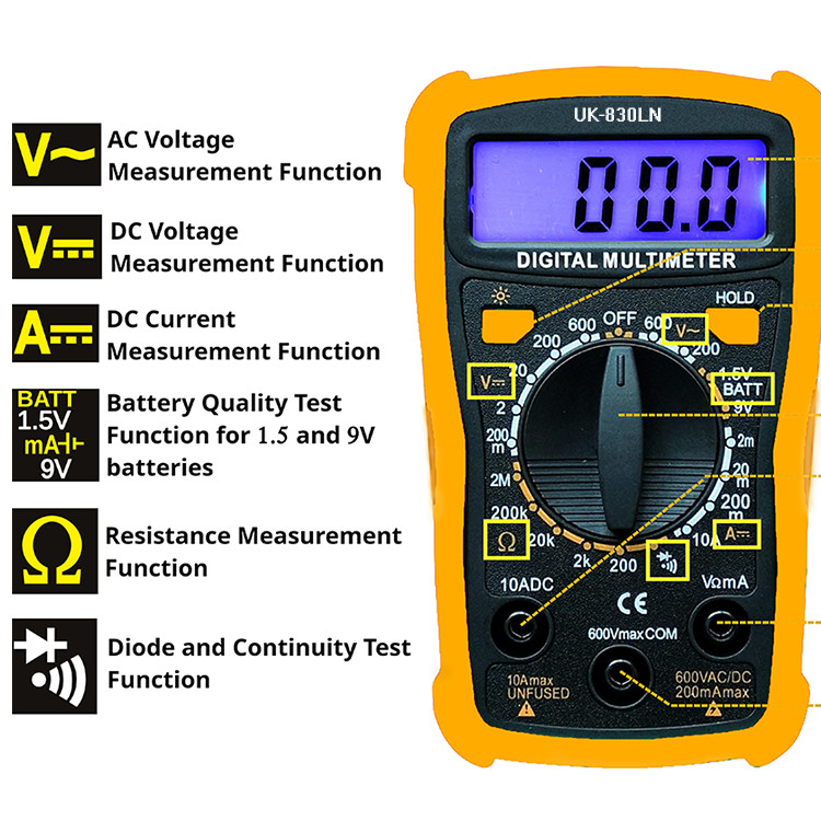 مولتی متر دیجیتال مدل UK830LN
