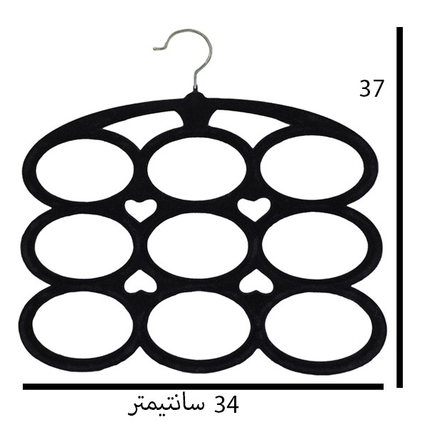 آویز لباس مدل شال و روسری مخملی کد 03