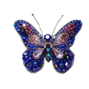 گل سینه زنانه مدل پروانه B2