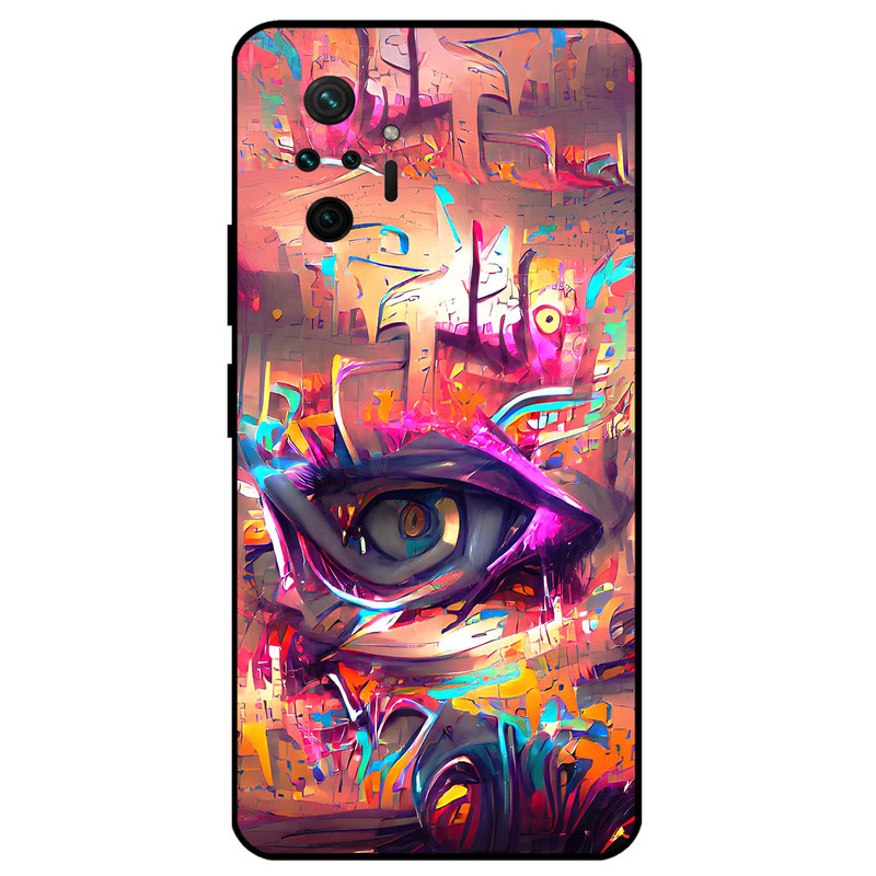 کاور مگافون طرح چشم مدل 2823 مناسب برای گوشی موبایل شیائومی Redmi Note 10 Pro / 10 Pro Max  