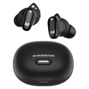 هدفون بلوتوثی مانستر مدل N-Lite 206 با نویز کنسلینگ میکروفون (ENC)، درگاه شارژ USB Type-C، دارای نشانگر LED، پشتیبانی از فرمان لمسی، مقاوم در برابر آب با استاندارد ضد آب IPX6