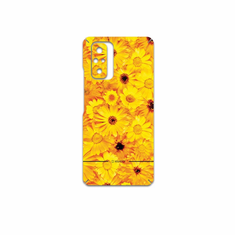 برچسب پوششی ماهوت مدل Yellow-Flower مناسب برای گوشی موبایل شیائومی Redmi Note 10 Pro Max