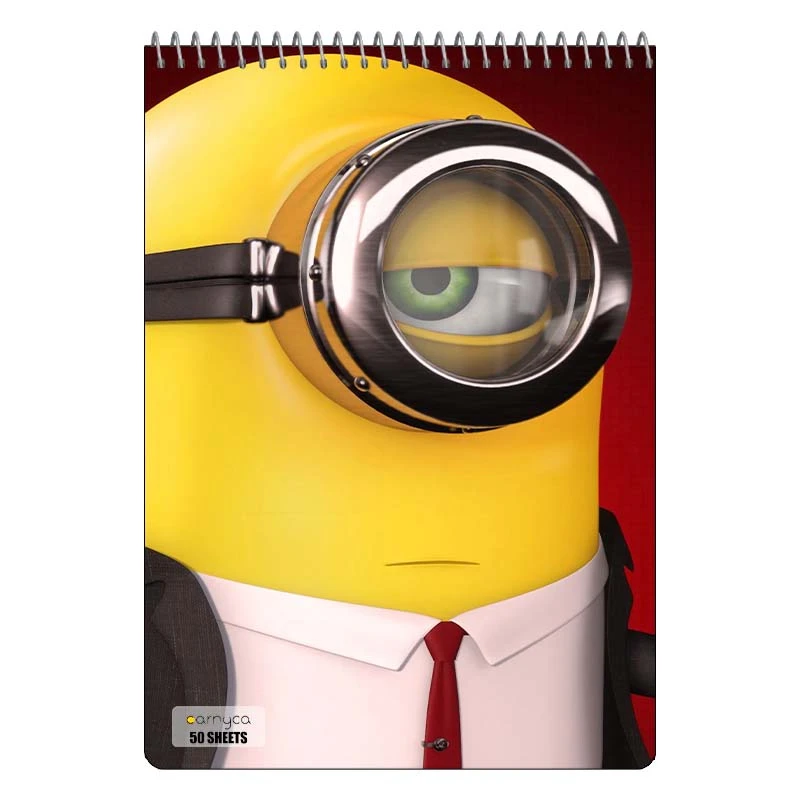 دفتر نقاشی 50 برگ سیمی کارنیکا طرح مینیون ها Minions کد 33687