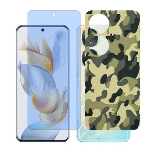 Glass together model blue cut screen protector suitable for Honor 90 mobile phone with back cover sticker