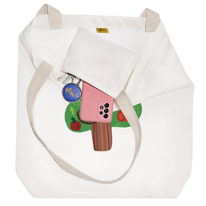 ساک خرید خندالو مدل درخت سیب کد H1717