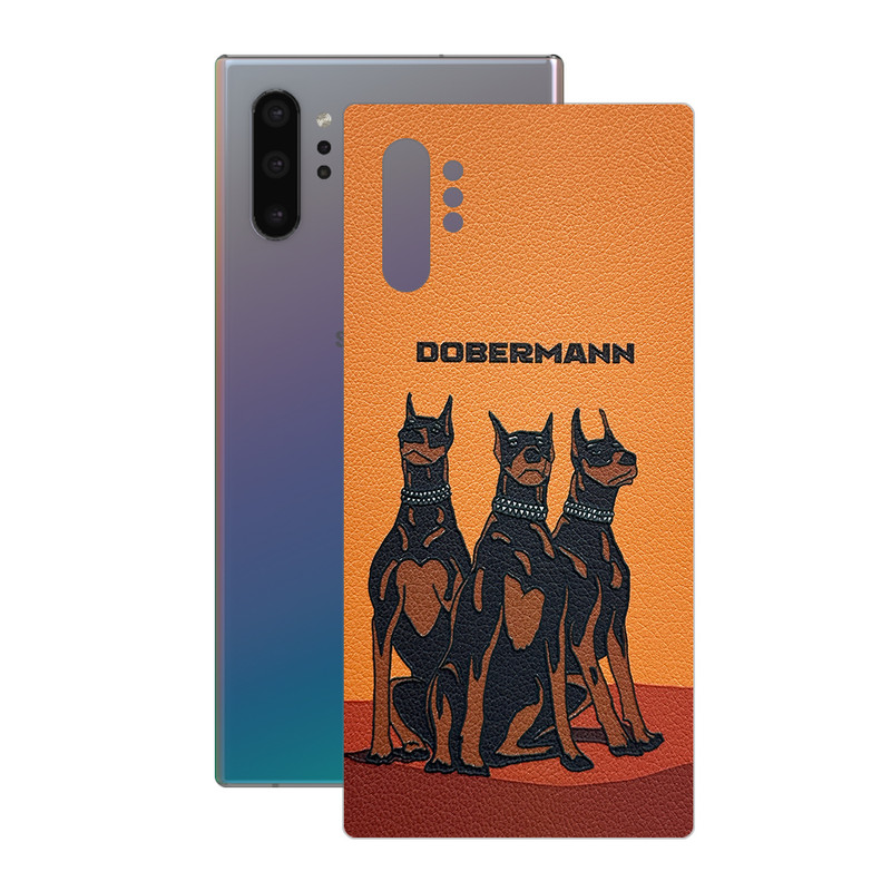 برچسب پوششی ریمکس مدل Leth طرح دوبرمن مناسب برای گوشی موبایل سامسونگ Galaxy Note 10 Plus