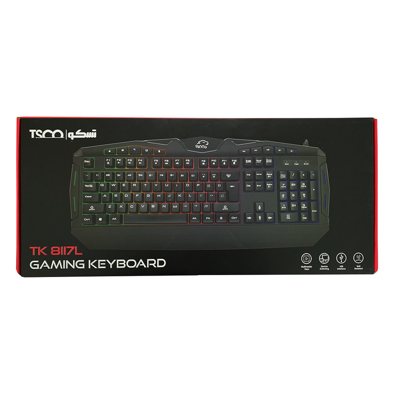 کیبورد مخصوص بازی تسکو مدل TK 8117 L 2