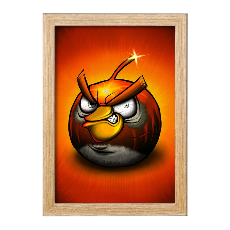 تابلو خندالو مدل پرندگان خشمگین (Angry Birds) کد F2219