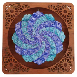 تابلو میناکاری مسی مدل گل کد 20 gg